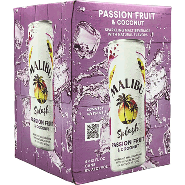 Picture of Malibu Splash Passionfruit and Coconut (4 x 12oz cans)