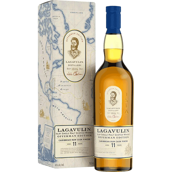 Picture of Lagavulin Offerman Edition 11-Year-Old Caribbean Rum Cask Single Malt Scotch Whisky 750ml