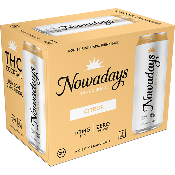 Picture of Nowadays 10mg THC Citrus (6 x 16oz cans)