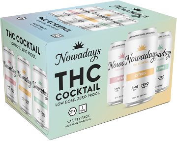 Picture of Nowadays 5mg THC Variety Pack (6 x 12oz cans)