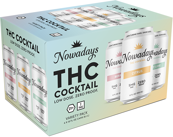 Picture of Nowadays 5mg THC Variety Pack (6 x 12oz cans)