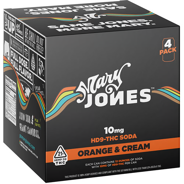 Picture of Mary Jones 10mg THC Orange & Cream (4 x 12oz cans)
