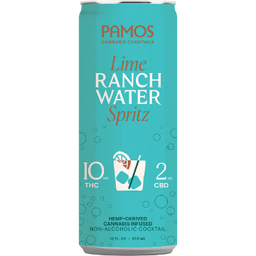 Picture of Pamos 10mg THC Ranch Water (4 x 12oz cans)