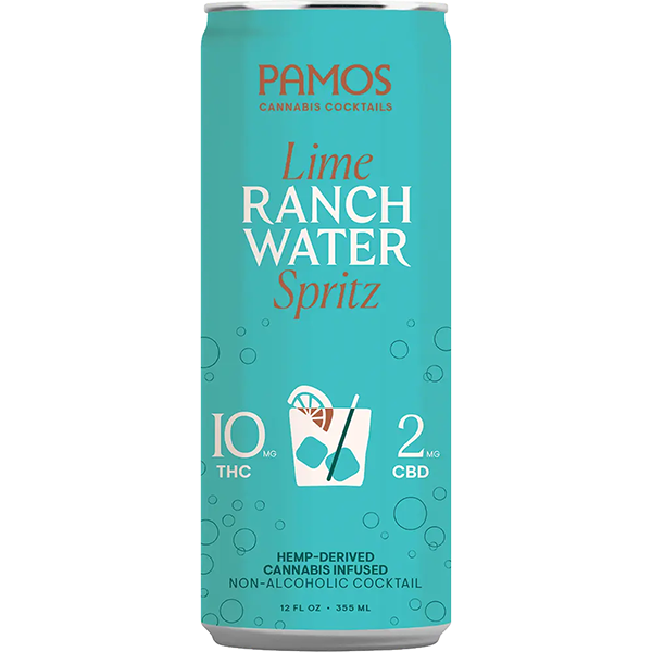 Picture of Pamos 10mg THC Ranch Water (4 x 12oz cans)