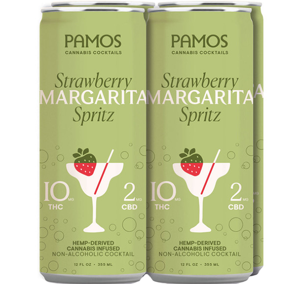 Picture of Pamos 10mg THC Strawberry Margarita (4 x 12oz cans)