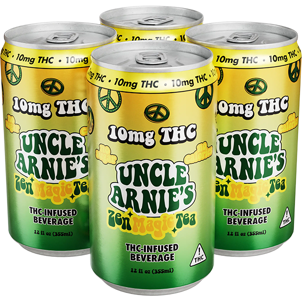 Picture of Uncle Arnie's 10mg THC Zen Green Tea (4 x 12oz cans)