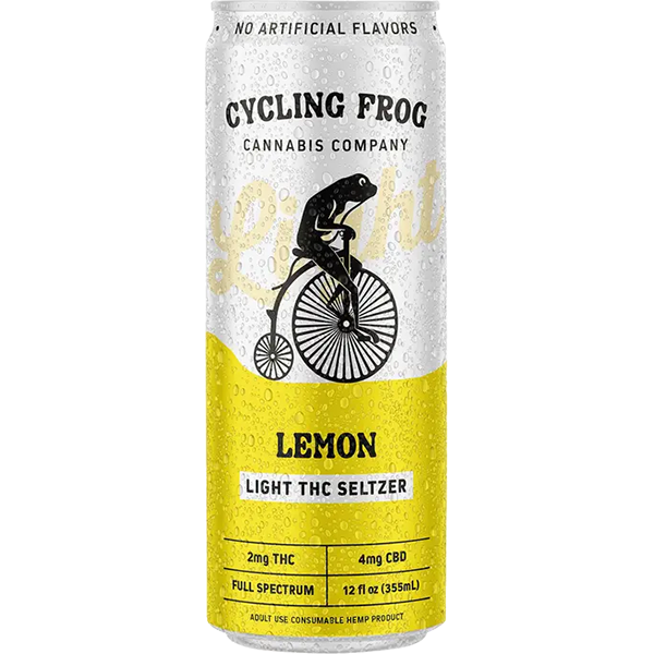 Picture of Cycling Frog 2mg THC Light Lemon Seltzer (4 x 12oz cans)