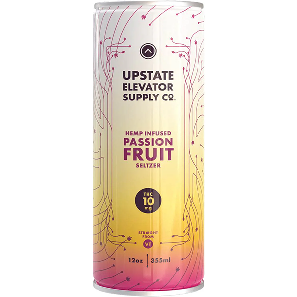 Picture of Upstate Elevator Supply Co. 10mg THC Passion Fruit Seltzer (4 x 12oz cans)
