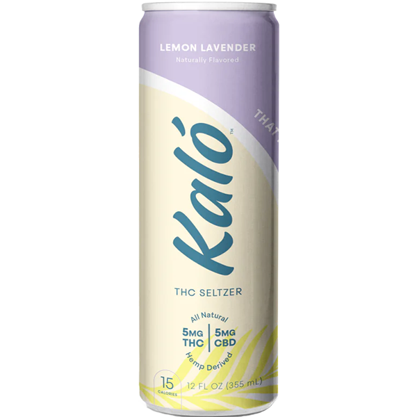 Picture of Kalo 5mg THC Lemon Lavender Seltzer (4 x 12oz cans)