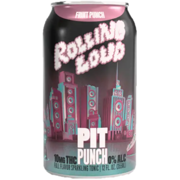 Picture of Rolling Loud 10mg THC Fruit Pit Punch (4 x 12oz cans)