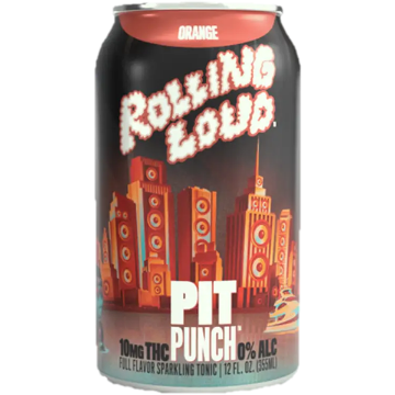 Picture of Rolling Loud 10mg THC Orange Pit Punch (4 x 12oz cans)