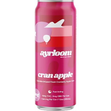 Picture of Ayrloom 10mg THC Cran Apple (4 x 12oz cans)