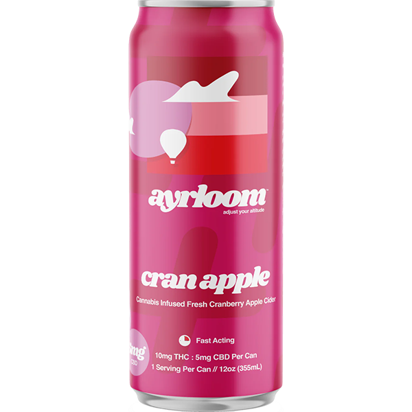 Picture of Ayrloom 10mg THC Cran Apple (4 x 12oz cans)