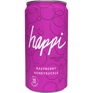 Picture of Happi 5mg THC Raspberry Honeysuckle (4 x 8oz cans)