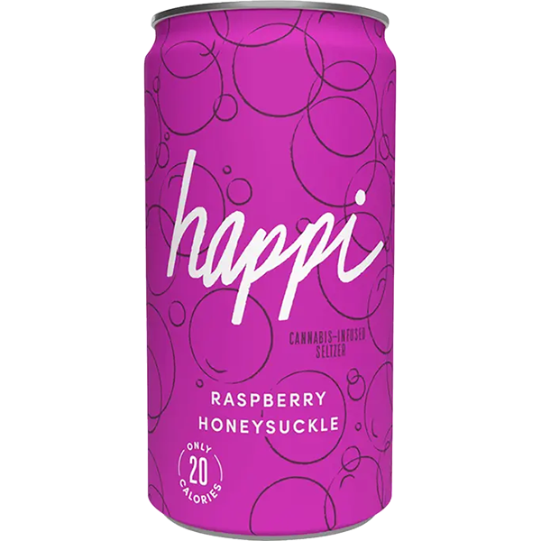 Picture of Happi 5mg THC Raspberry Honeysuckle (4 x 8oz cans)