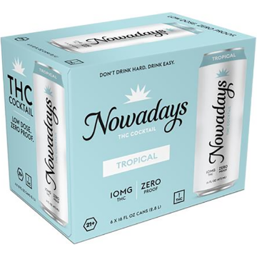 Picture of Nowadays 10mg THC Tropical (6 x 16oz cans)