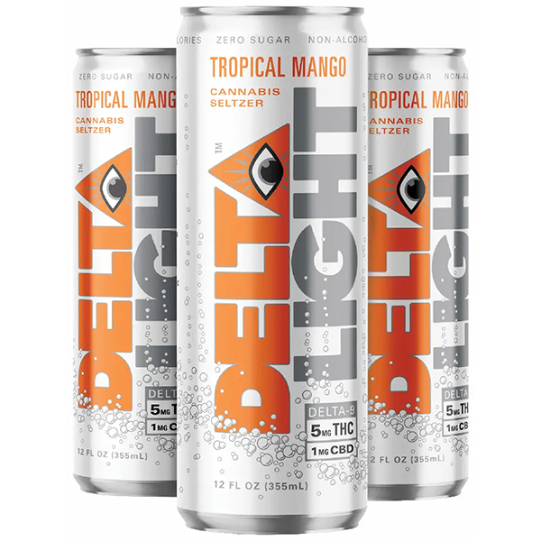 Picture of Delta Light 5mg THC Tropical Mango (4 x 12oz cans)