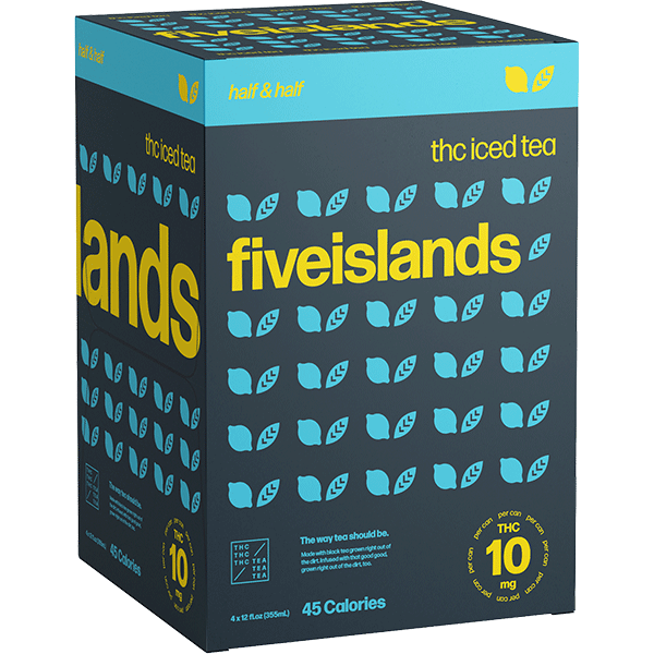 Picture of Five Islands 10mg THC Half / Half Iced Tea (4 x 12oz cans)