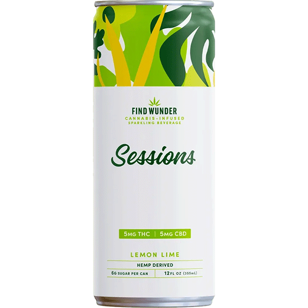 Picture of Find Wunder 5mg THC Sessions Lemon Lime (4 x 12oz cans)