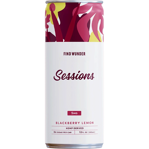 Picture of Find Wunder 5mg THC Sessions Blackberry Lemon (4 x 12oz cans)
