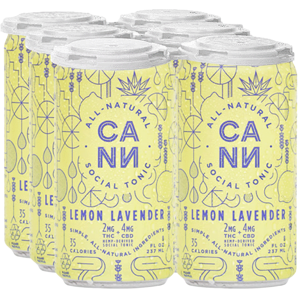 Picture of Cann 2mg THC Lemon Lavender (6 x 8oz cans)