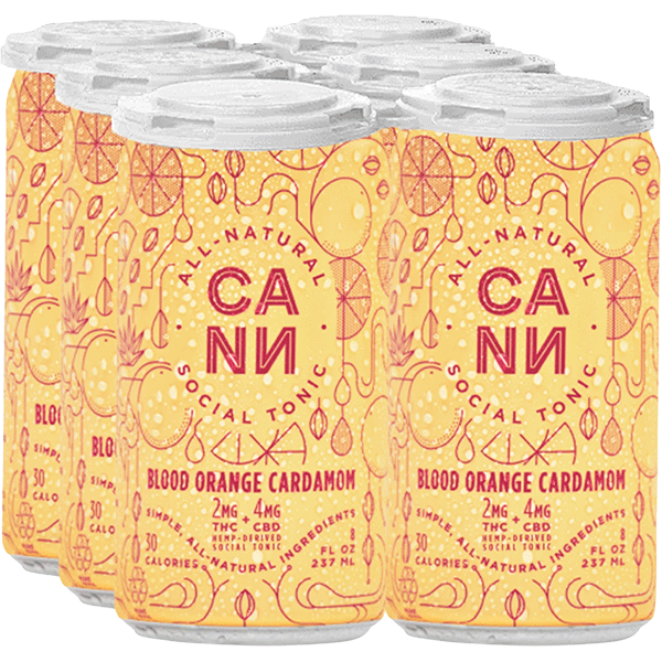 Picture of Cann 2mg THC Blood Orange Cardamom (6 x 8oz cans)
