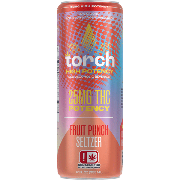 Picture of Torch 25mg THC Fruit Punch Seltzer (4 x 12oz cans)