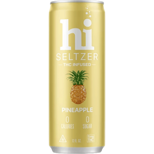 Picture of Hi Seltzer 5mg THC Pineapple Delta 8 Infused (4 x 355ml cans)