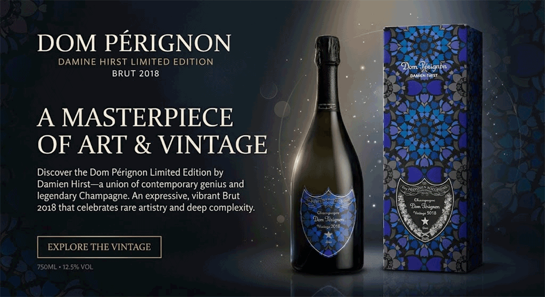 Dom Perignon Limited Edition Damien Hirst Brut 2018 750ml